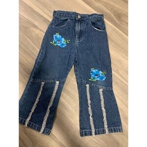 Vintage floral jeans 3years